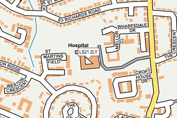 LS21 2LY map - OS OpenMap – Local (Ordnance Survey) LS21 2LY map - OS OpenMap – Local (Ordnance Survey)