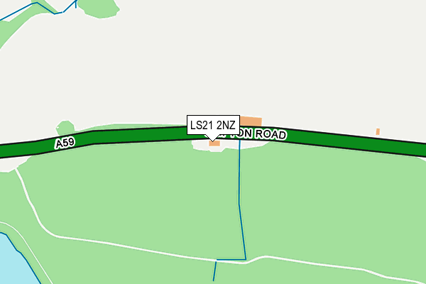 LS21 2NZ map - OS OpenMap – Local (Ordnance Survey) LS21 2NZ map - OS OpenMap – Local (Ordnance Survey)