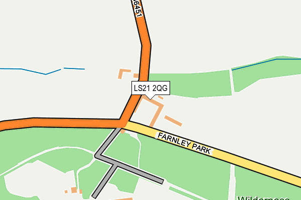 LS21 2QG map - OS OpenMap – Local (Ordnance Survey) LS21 2QG map - OS OpenMap – Local (Ordnance Survey)