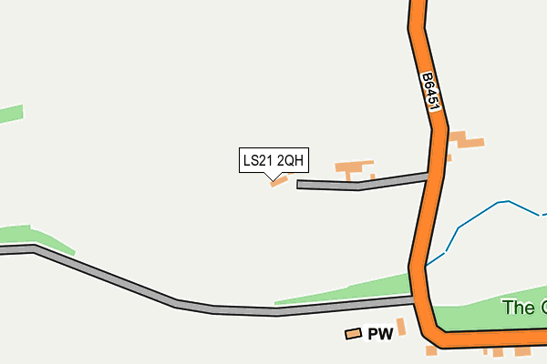 LS21 2QH map - OS OpenMap – Local (Ordnance Survey) LS21 2QH map - OS OpenMap – Local (Ordnance Survey)