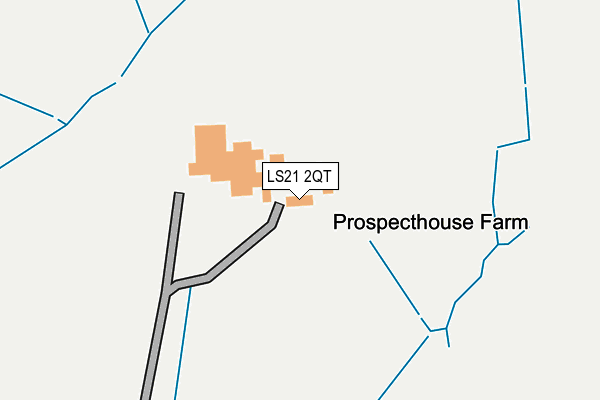 LS21 2QT map - OS OpenMap – Local (Ordnance Survey) LS21 2QT map - OS OpenMap – Local (Ordnance Survey)