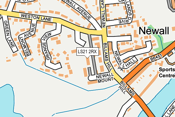 LS21 2RX map - OS OpenMap – Local (Ordnance Survey) LS21 2RX map - OS OpenMap – Local (Ordnance Survey)