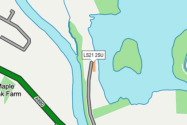LS21 2SU map - OS OpenMap – Local (Ordnance Survey) LS21 2SU map - OS OpenMap – Local (Ordnance Survey)
