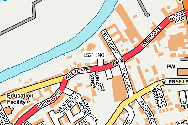 LS21 3NQ map - OS OpenMap – Local (Ordnance Survey) LS21 3NQ map - OS OpenMap – Local (Ordnance Survey)