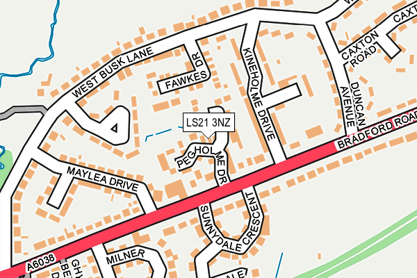 LS21 3NZ map - OS OpenMap – Local (Ordnance Survey) LS21 3NZ map - OS OpenMap – Local (Ordnance Survey)