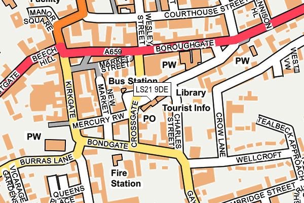 LS21 9DE map - OS OpenMap – Local (Ordnance Survey) LS21 9DE map - OS OpenMap – Local (Ordnance Survey)