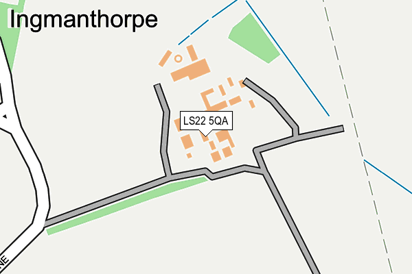 LS22 5QA map - OS OpenMap – Local (Ordnance Survey) LS22 5QA map - OS OpenMap – Local (Ordnance Survey)