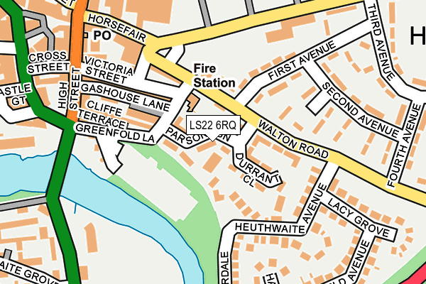 LS22 6RQ map - OS OpenMap – Local (Ordnance Survey) LS22 6RQ map - OS OpenMap – Local (Ordnance Survey)