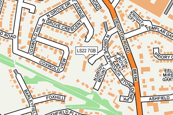 LS22 7GB map - OS OpenMap – Local (Ordnance Survey) LS22 7GB map - OS OpenMap – Local (Ordnance Survey)