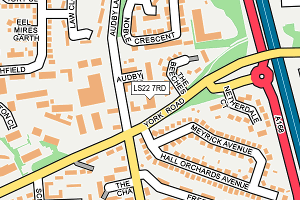 LS22 7RD map - OS OpenMap – Local (Ordnance Survey) LS22 7RD map - OS OpenMap – Local (Ordnance Survey)