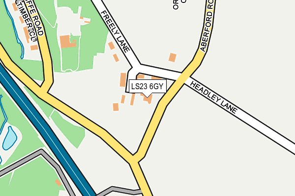 LS23 6GY map - OS OpenMap – Local (Ordnance Survey) LS23 6GY map - OS OpenMap – Local (Ordnance Survey)