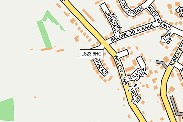 LS23 6HG map - OS OpenMap – Local (Ordnance Survey) LS23 6HG map - OS OpenMap – Local (Ordnance Survey)
