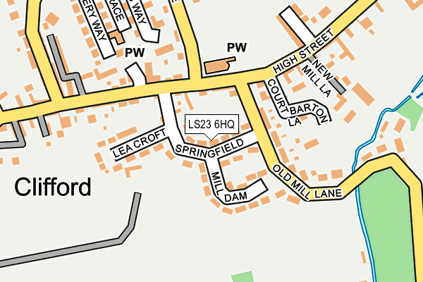 LS23 6HQ map - OS OpenMap – Local (Ordnance Survey) LS23 6HQ map - OS OpenMap – Local (Ordnance Survey)
