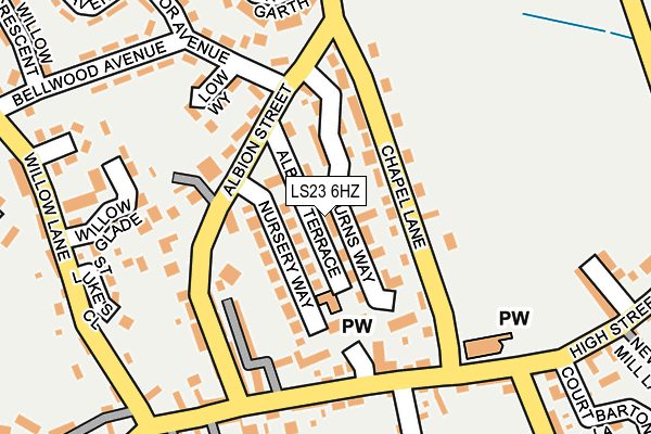 LS23 6HZ map - OS OpenMap – Local (Ordnance Survey) LS23 6HZ map - OS OpenMap – Local (Ordnance Survey)