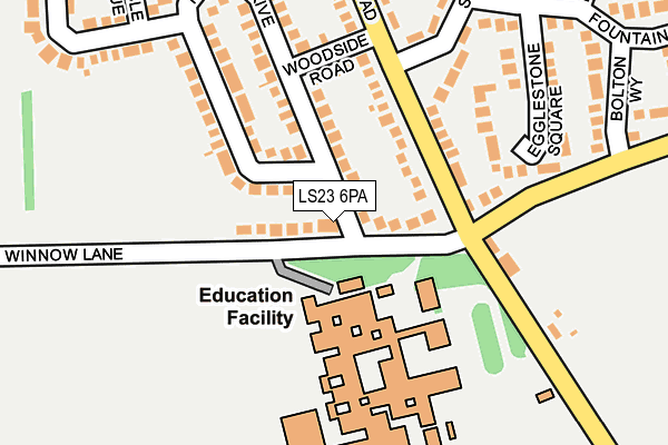 LS23 6PA map - OS OpenMap – Local (Ordnance Survey) LS23 6PA map - OS OpenMap – Local (Ordnance Survey)