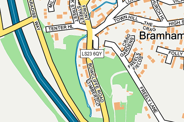 LS23 6QY map - OS OpenMap – Local (Ordnance Survey) LS23 6QY map - OS OpenMap – Local (Ordnance Survey)