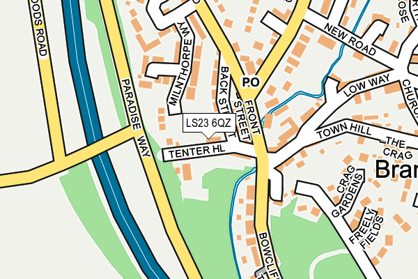 LS23 6QZ map - OS OpenMap – Local (Ordnance Survey) LS23 6QZ map - OS OpenMap – Local (Ordnance Survey)