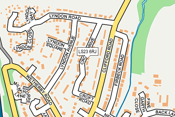 LS23 6RJ map - OS OpenMap – Local (Ordnance Survey) LS23 6RJ map - OS OpenMap – Local (Ordnance Survey)