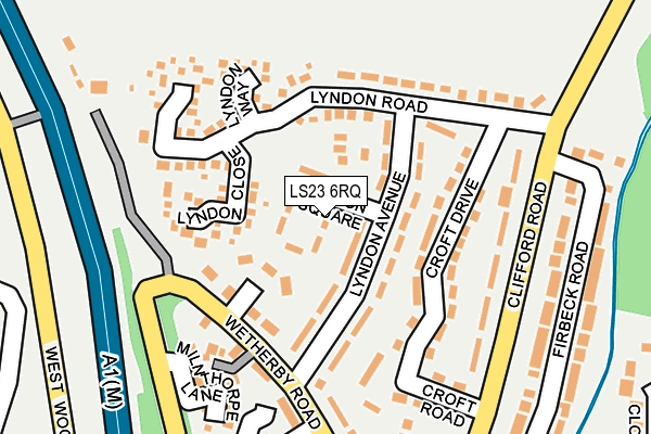 LS23 6RQ map - OS OpenMap – Local (Ordnance Survey) LS23 6RQ map - OS OpenMap – Local (Ordnance Survey)