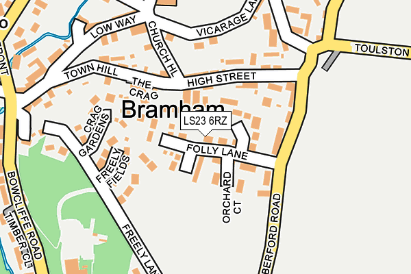 LS23 6RZ map - OS OpenMap – Local (Ordnance Survey) LS23 6RZ map - OS OpenMap – Local (Ordnance Survey)