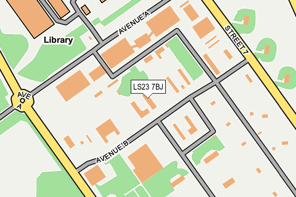 LS23 7BJ map - OS OpenMap – Local (Ordnance Survey) LS23 7BJ map - OS OpenMap – Local (Ordnance Survey)