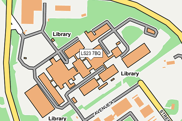 LS23 7BQ map - OS OpenMap – Local (Ordnance Survey) LS23 7BQ map - OS OpenMap – Local (Ordnance Survey)