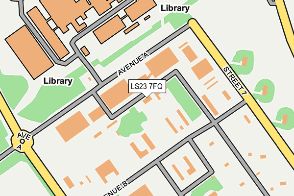 LS23 7FQ map - OS OpenMap – Local (Ordnance Survey) LS23 7FQ map - OS OpenMap – Local (Ordnance Survey)