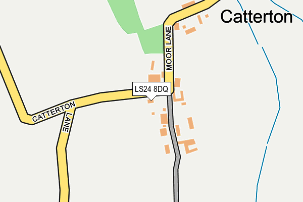 LS24 8DQ map - OS OpenMap – Local (Ordnance Survey) LS24 8DQ map - OS OpenMap – Local (Ordnance Survey)