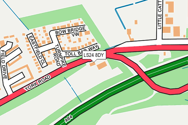 LS24 8DY map - OS OpenMap – Local (Ordnance Survey) LS24 8DY map - OS OpenMap – Local (Ordnance Survey)