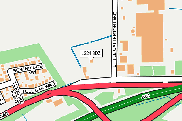 LS24 8DZ map - OS OpenMap – Local (Ordnance Survey) LS24 8DZ map - OS OpenMap – Local (Ordnance Survey)