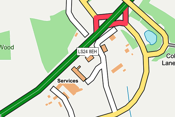 LS24 8EH map - OS OpenMap – Local (Ordnance Survey) LS24 8EH map - OS OpenMap – Local (Ordnance Survey)
