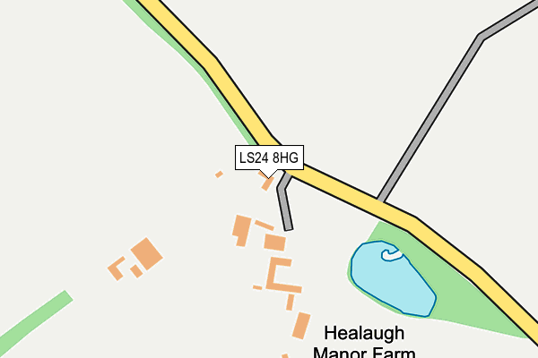LS24 8HG map - OS OpenMap – Local (Ordnance Survey) LS24 8HG map - OS OpenMap – Local (Ordnance Survey)