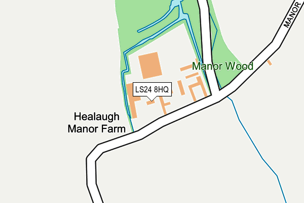 LS24 8HQ map - OS OpenMap – Local (Ordnance Survey) LS24 8HQ map - OS OpenMap – Local (Ordnance Survey)