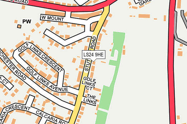LS24 9HE map - OS OpenMap – Local (Ordnance Survey) LS24 9HE map - OS OpenMap – Local (Ordnance Survey)