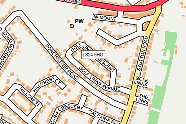 LS24 9HG map - OS OpenMap – Local (Ordnance Survey) LS24 9HG map - OS OpenMap – Local (Ordnance Survey)
