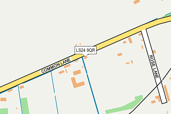 LS24 9QR map - OS OpenMap – Local (Ordnance Survey) LS24 9QR map - OS OpenMap – Local (Ordnance Survey)