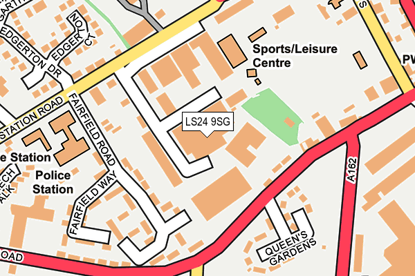 LS24 9SG map - OS OpenMap – Local (Ordnance Survey) LS24 9SG map - OS OpenMap – Local (Ordnance Survey)