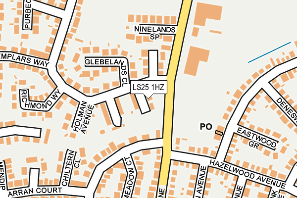 LS25 1HZ map - OS OpenMap – Local (Ordnance Survey) LS25 1HZ map - OS OpenMap – Local (Ordnance Survey)
