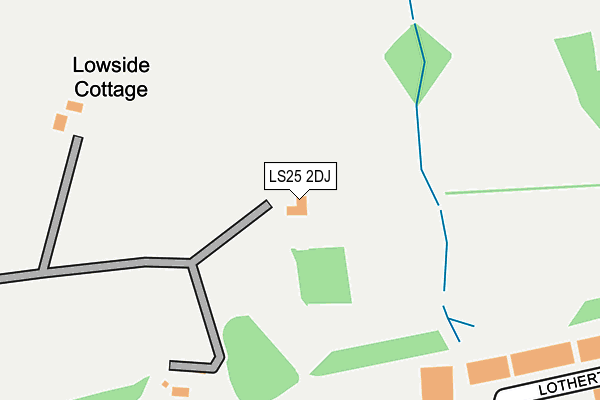 LS25 2DJ map - OS OpenMap – Local (Ordnance Survey) LS25 2DJ map - OS OpenMap – Local (Ordnance Survey)