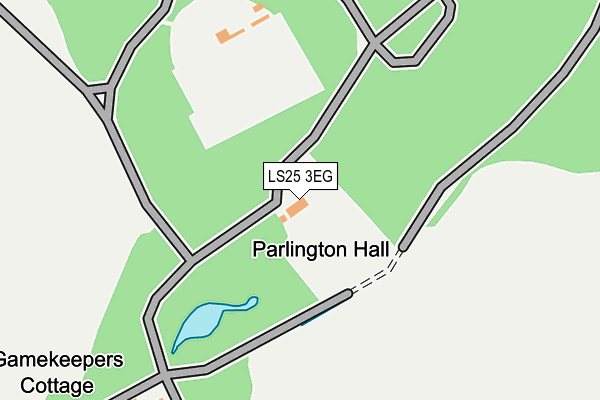 LS25 3EG map - OS OpenMap – Local (Ordnance Survey) LS25 3EG map - OS OpenMap – Local (Ordnance Survey)