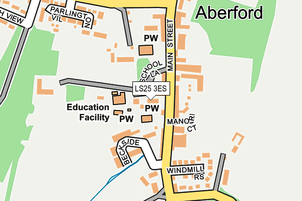 LS25 3ES map - OS OpenMap – Local (Ordnance Survey) LS25 3ES map - OS OpenMap – Local (Ordnance Survey)