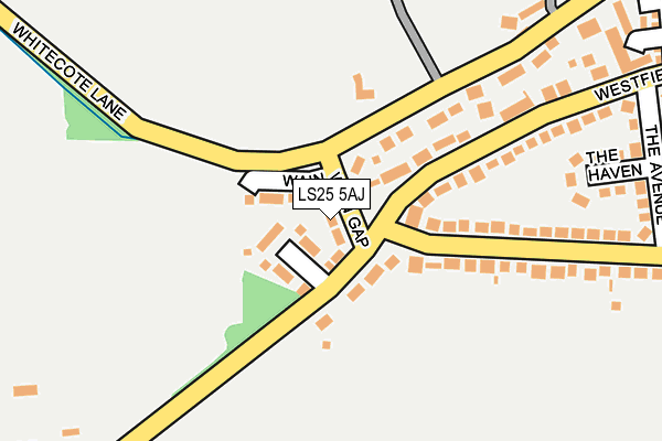 LS25 5AJ map - OS OpenMap – Local (Ordnance Survey) LS25 5AJ map - OS OpenMap – Local (Ordnance Survey)