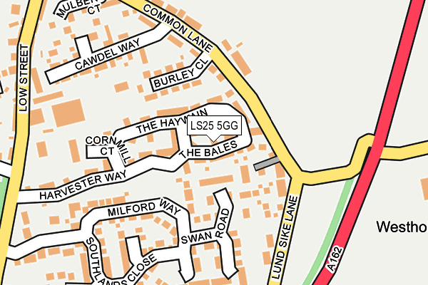 LS25 5GG map - OS OpenMap – Local (Ordnance Survey) LS25 5GG map - OS OpenMap – Local (Ordnance Survey)