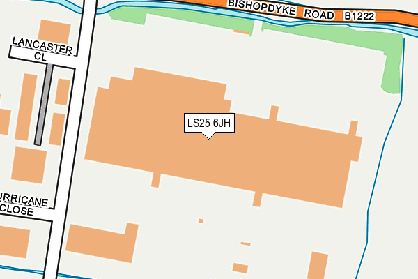 LS25 6JH map - OS OpenMap – Local (Ordnance Survey) LS25 6JH map - OS OpenMap – Local (Ordnance Survey)