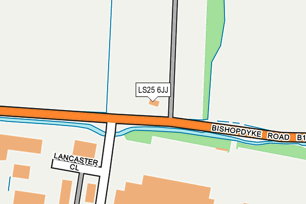 LS25 6JJ map - OS OpenMap – Local (Ordnance Survey) LS25 6JJ map - OS OpenMap – Local (Ordnance Survey)