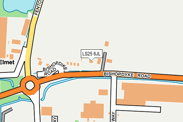 LS25 6JL map - OS OpenMap – Local (Ordnance Survey) LS25 6JL map - OS OpenMap – Local (Ordnance Survey)