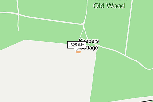LS25 6JY map - OS OpenMap – Local (Ordnance Survey) LS25 6JY map - OS OpenMap – Local (Ordnance Survey)