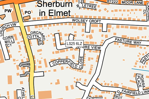 LS25 6LZ map - OS OpenMap – Local (Ordnance Survey) LS25 6LZ map - OS OpenMap – Local (Ordnance Survey)