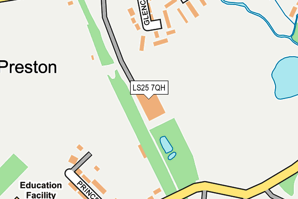 LS25 7QH map - OS OpenMap – Local (Ordnance Survey) LS25 7QH map - OS OpenMap – Local (Ordnance Survey)