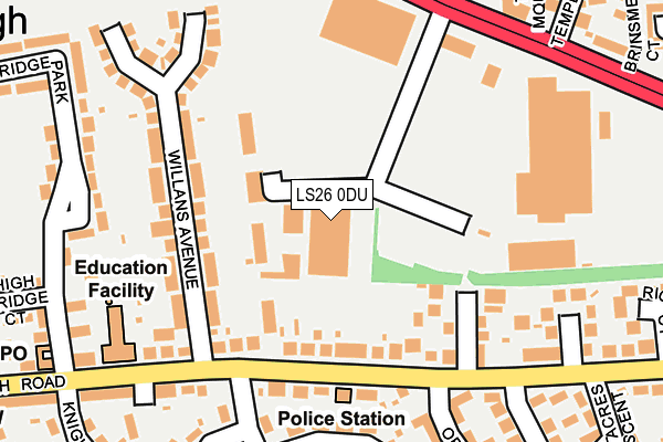 LS26 0DU map - OS OpenMap – Local (Ordnance Survey) LS26 0DU map - OS OpenMap – Local (Ordnance Survey)